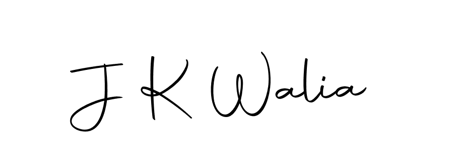 Create a beautiful signature design for name J K Walia. With this signature (Autography-DOLnW) fonts, you can make a handwritten signature for free. J K Walia signature style 10 images and pictures png