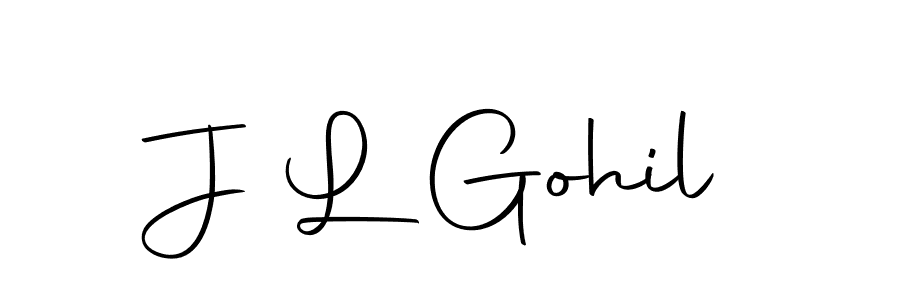 if you are searching for the best signature style for your name J L Gohil. so please give up your signature search. here we have designed multiple signature styles  using Autography-DOLnW. J L Gohil signature style 10 images and pictures png