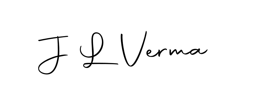 Design your own signature with our free online signature maker. With this signature software, you can create a handwritten (Autography-DOLnW) signature for name J L Verma. J L Verma signature style 10 images and pictures png