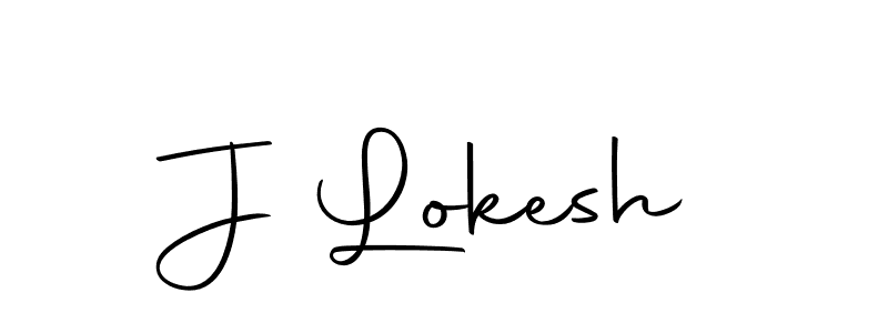 Make a beautiful signature design for name J Lokesh. With this signature (Autography-DOLnW) style, you can create a handwritten signature for free. J Lokesh signature style 10 images and pictures png