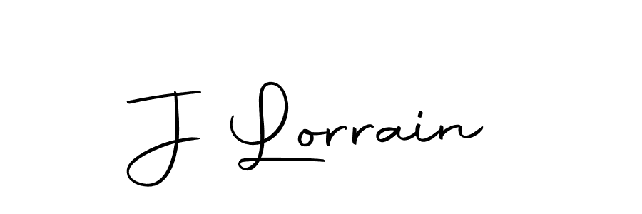 Create a beautiful signature design for name J Lorrain. With this signature (Autography-DOLnW) fonts, you can make a handwritten signature for free. J Lorrain signature style 10 images and pictures png