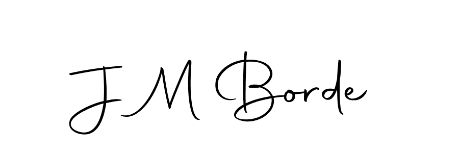 How to make J M Borde name signature. Use Autography-DOLnW style for creating short signs online. This is the latest handwritten sign. J M Borde signature style 10 images and pictures png