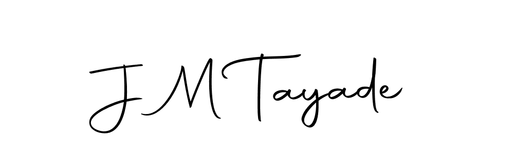 J M Tayade stylish signature style. Best Handwritten Sign (Autography-DOLnW) for my name. Handwritten Signature Collection Ideas for my name J M Tayade. J M Tayade signature style 10 images and pictures png