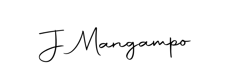 Create a beautiful signature design for name J Mangampo. With this signature (Autography-DOLnW) fonts, you can make a handwritten signature for free. J Mangampo signature style 10 images and pictures png