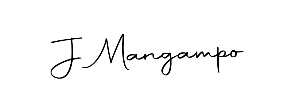 Create a beautiful signature design for name J Mangampo. With this signature (Autography-DOLnW) fonts, you can make a handwritten signature for free. J Mangampo signature style 10 images and pictures png