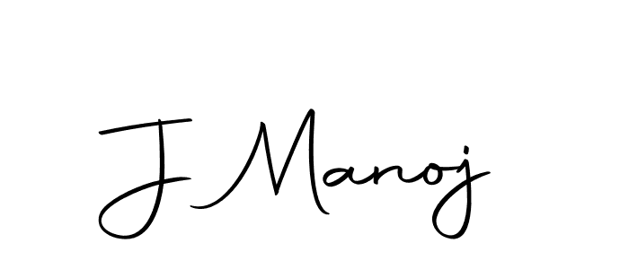 Design your own signature with our free online signature maker. With this signature software, you can create a handwritten (Autography-DOLnW) signature for name J Manoj. J Manoj signature style 10 images and pictures png