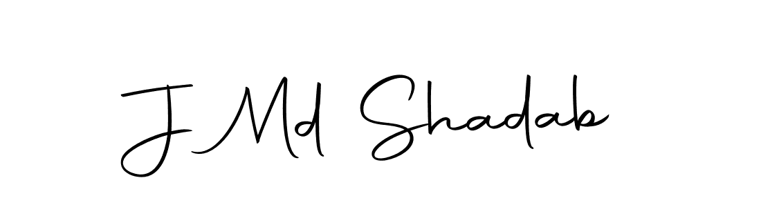 Use a signature maker to create a handwritten signature online. With this signature software, you can design (Autography-DOLnW) your own signature for name J Md Shadab. J Md Shadab signature style 10 images and pictures png