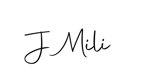 The best way (Autography-DOLnW) to make a short signature is to pick only two or three words in your name. The name J Mili include a total of six letters. For converting this name. J Mili signature style 10 images and pictures png