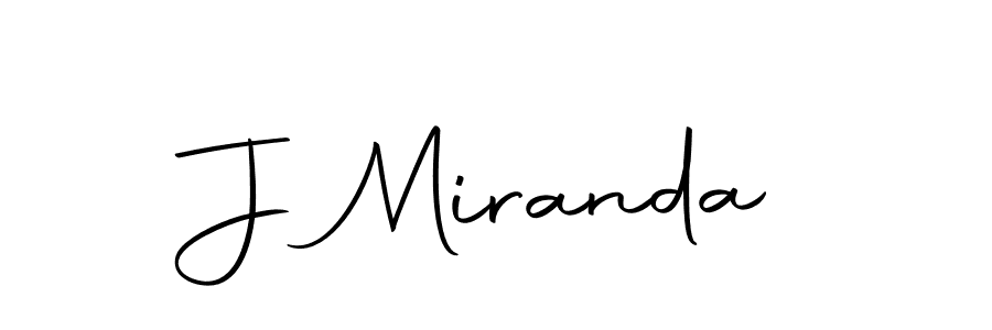 Make a beautiful signature design for name J Miranda. With this signature (Autography-DOLnW) style, you can create a handwritten signature for free. J Miranda signature style 10 images and pictures png