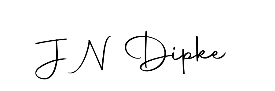 How to make J N Dipke name signature. Use Autography-DOLnW style for creating short signs online. This is the latest handwritten sign. J N Dipke signature style 10 images and pictures png