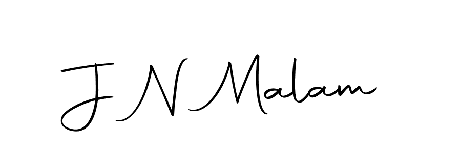 Make a beautiful signature design for name J N Malam. With this signature (Autography-DOLnW) style, you can create a handwritten signature for free. J N Malam signature style 10 images and pictures png