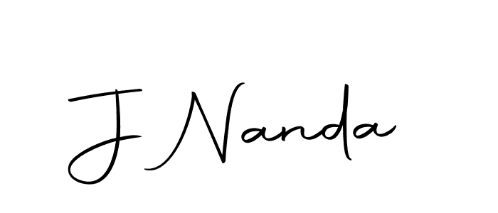 You should practise on your own different ways (Autography-DOLnW) to write your name (J Nanda) in signature. don't let someone else do it for you. J Nanda signature style 10 images and pictures png