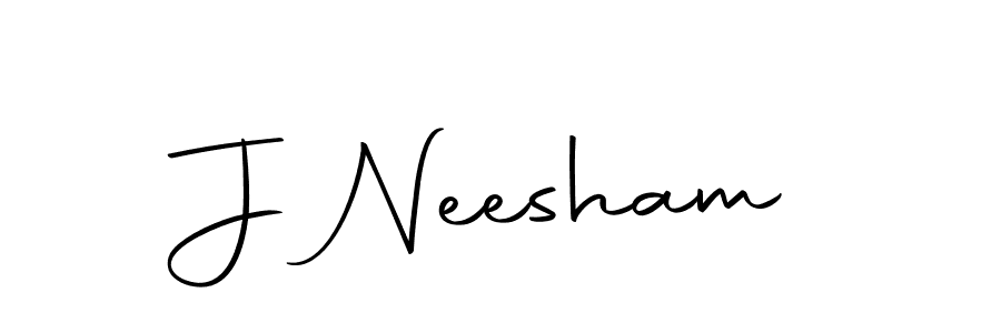 Make a beautiful signature design for name J Neesham. With this signature (Autography-DOLnW) style, you can create a handwritten signature for free. J Neesham signature style 10 images and pictures png