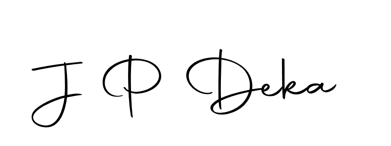 How to make J P Deka signature? Autography-DOLnW is a professional autograph style. Create handwritten signature for J P Deka name. J P Deka signature style 10 images and pictures png