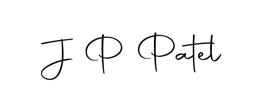 Design your own signature with our free online signature maker. With this signature software, you can create a handwritten (Autography-DOLnW) signature for name J P Patel. J P Patel signature style 10 images and pictures png