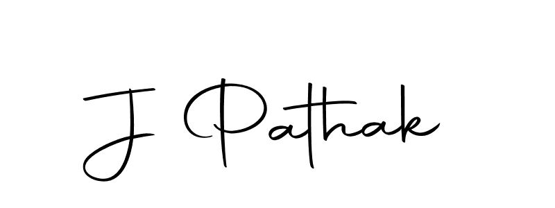 Use a signature maker to create a handwritten signature online. With this signature software, you can design (Autography-DOLnW) your own signature for name J Pathak. J Pathak signature style 10 images and pictures png