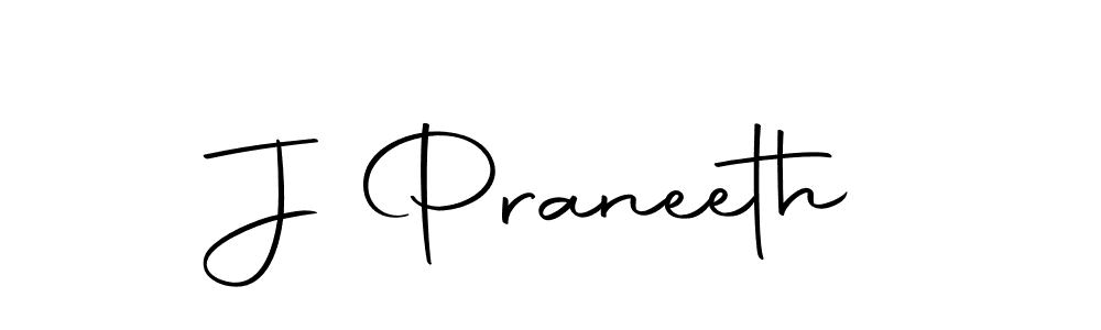 How to make J Praneeth name signature. Use Autography-DOLnW style for creating short signs online. This is the latest handwritten sign. J Praneeth signature style 10 images and pictures png