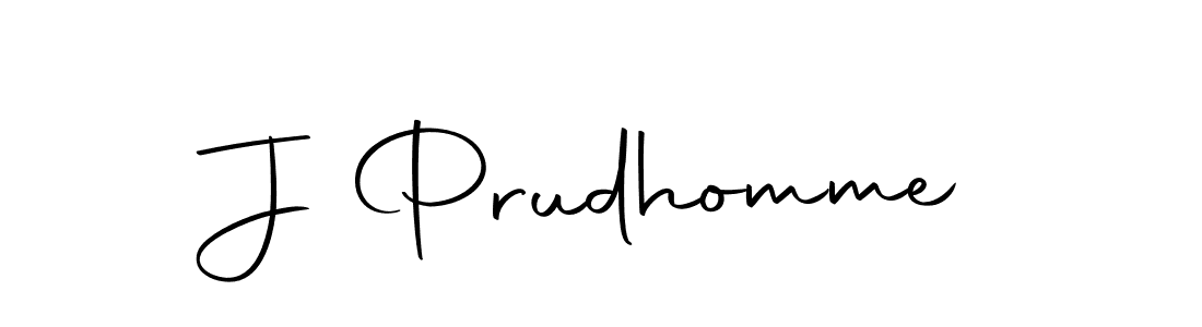 Create a beautiful signature design for name J Prudhomme. With this signature (Autography-DOLnW) fonts, you can make a handwritten signature for free. J Prudhomme signature style 10 images and pictures png