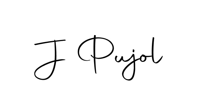 Also we have J Pujol name is the best signature style. Create professional handwritten signature collection using Autography-DOLnW autograph style. J Pujol signature style 10 images and pictures png