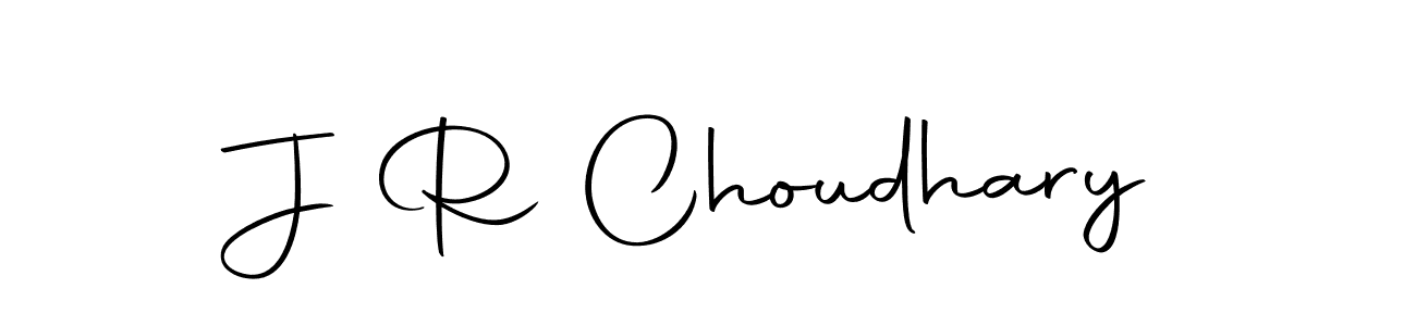 Create a beautiful signature design for name J R Choudhary. With this signature (Autography-DOLnW) fonts, you can make a handwritten signature for free. J R Choudhary signature style 10 images and pictures png