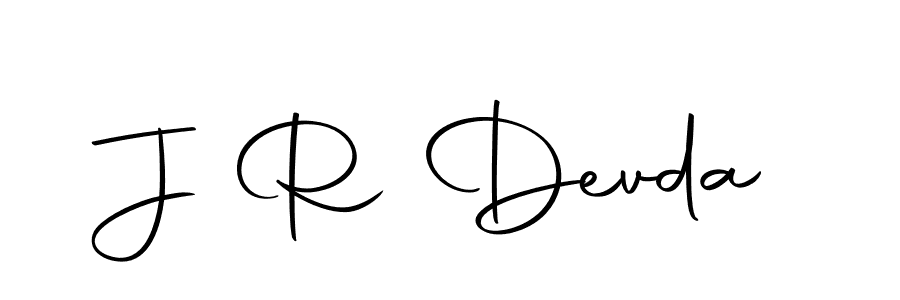 Design your own signature with our free online signature maker. With this signature software, you can create a handwritten (Autography-DOLnW) signature for name J R Devda. J R Devda signature style 10 images and pictures png