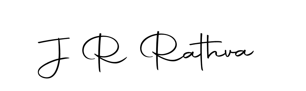 How to make J R Rathva name signature. Use Autography-DOLnW style for creating short signs online. This is the latest handwritten sign. J R Rathva signature style 10 images and pictures png