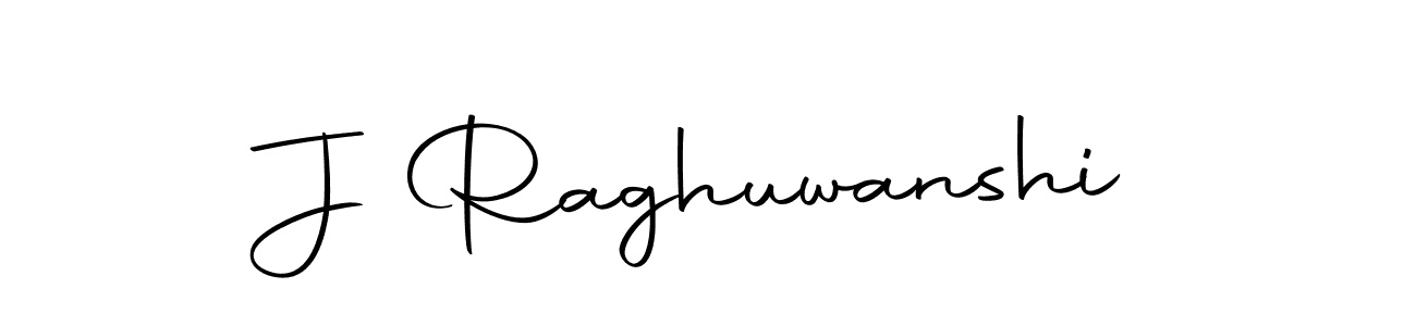 Create a beautiful signature design for name J Raghuwanshi. With this signature (Autography-DOLnW) fonts, you can make a handwritten signature for free. J Raghuwanshi signature style 10 images and pictures png