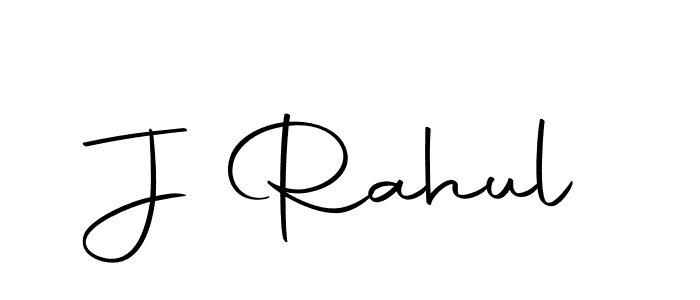 Design your own signature with our free online signature maker. With this signature software, you can create a handwritten (Autography-DOLnW) signature for name J Rahul. J Rahul signature style 10 images and pictures png