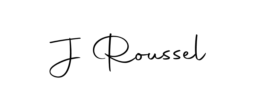 You should practise on your own different ways (Autography-DOLnW) to write your name (J Roussel) in signature. don't let someone else do it for you. J Roussel signature style 10 images and pictures png