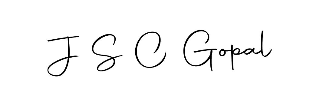 Create a beautiful signature design for name J S C Gopal. With this signature (Autography-DOLnW) fonts, you can make a handwritten signature for free. J S C Gopal signature style 10 images and pictures png