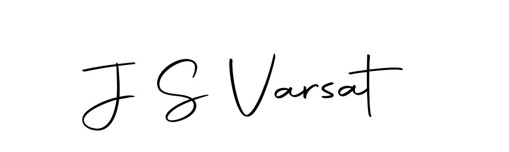 Design your own signature with our free online signature maker. With this signature software, you can create a handwritten (Autography-DOLnW) signature for name J S Varsat. J S Varsat signature style 10 images and pictures png