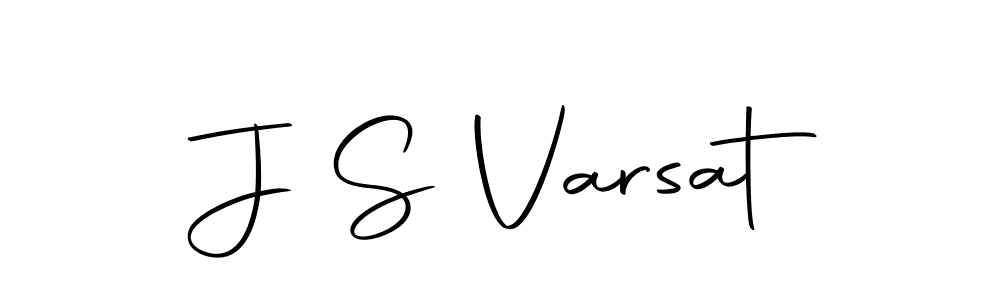 J S Varsat stylish signature style. Best Handwritten Sign (Autography-DOLnW) for my name. Handwritten Signature Collection Ideas for my name J S Varsat. J S Varsat signature style 10 images and pictures png