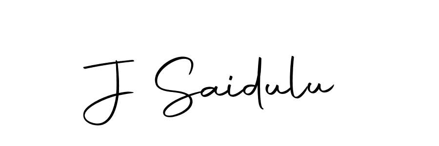 Also we have J Saidulu name is the best signature style. Create professional handwritten signature collection using Autography-DOLnW autograph style. J Saidulu signature style 10 images and pictures png