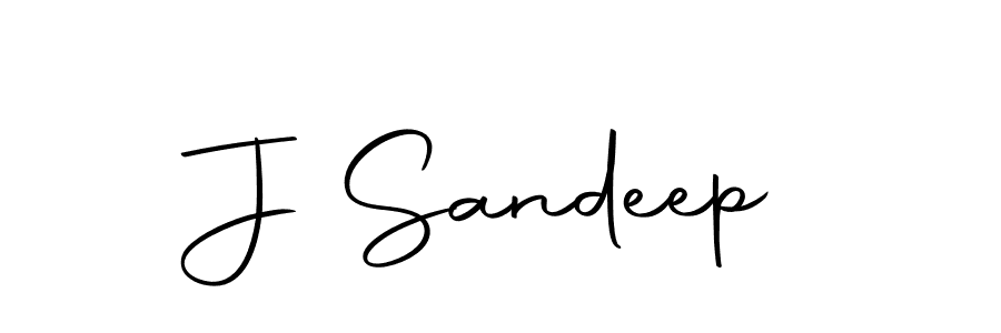 How to make J Sandeep signature? Autography-DOLnW is a professional autograph style. Create handwritten signature for J Sandeep name. J Sandeep signature style 10 images and pictures png