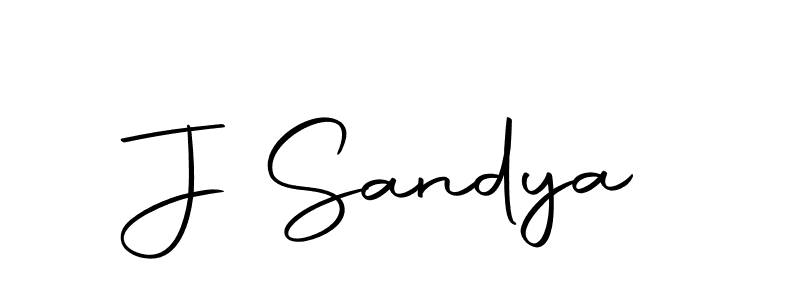 Use a signature maker to create a handwritten signature online. With this signature software, you can design (Autography-DOLnW) your own signature for name J Sandya. J Sandya signature style 10 images and pictures png