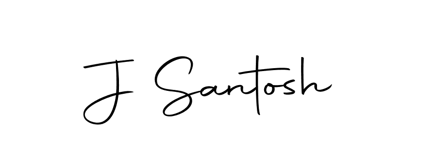 Make a beautiful signature design for name J Santosh. Use this online signature maker to create a handwritten signature for free. J Santosh signature style 10 images and pictures png