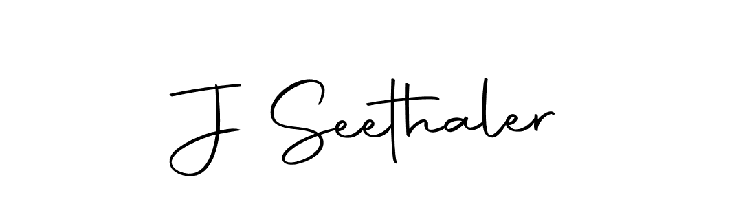 How to make J Seethaler name signature. Use Autography-DOLnW style for creating short signs online. This is the latest handwritten sign. J Seethaler signature style 10 images and pictures png