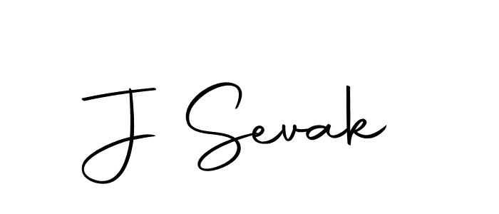 How to make J Sevak name signature. Use Autography-DOLnW style for creating short signs online. This is the latest handwritten sign. J Sevak signature style 10 images and pictures png