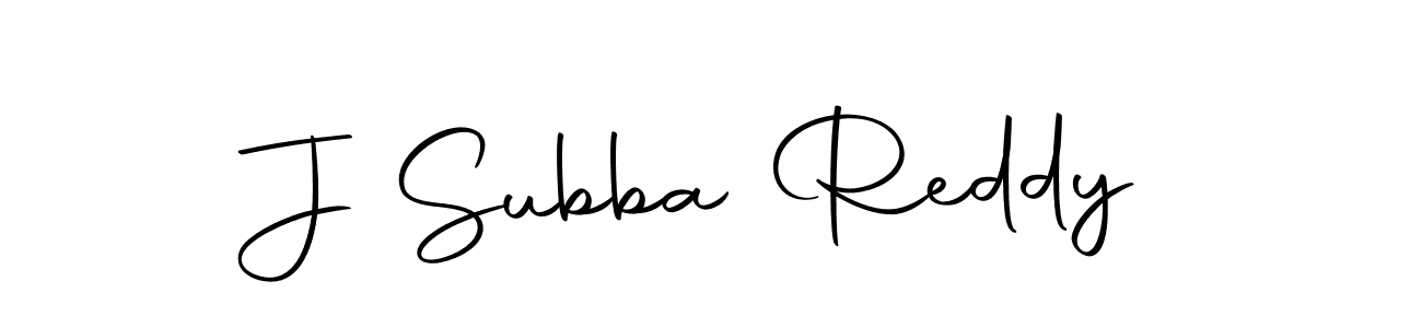 Design your own signature with our free online signature maker. With this signature software, you can create a handwritten (Autography-DOLnW) signature for name J Subba Reddy. J Subba Reddy signature style 10 images and pictures png