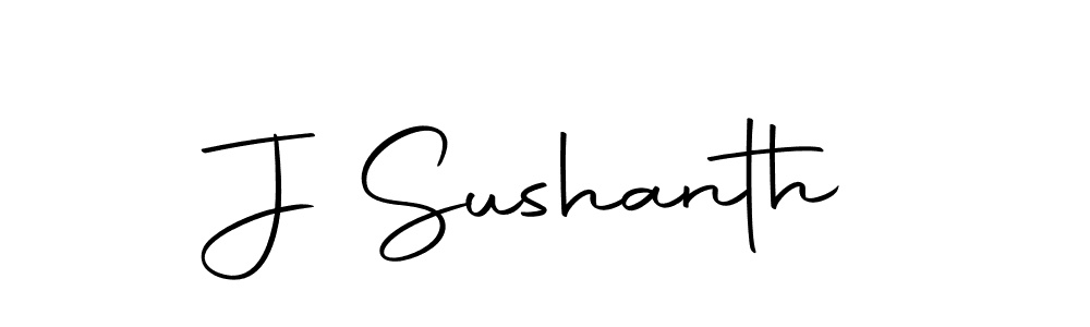 Make a beautiful signature design for name J Sushanth. Use this online signature maker to create a handwritten signature for free. J Sushanth signature style 10 images and pictures png