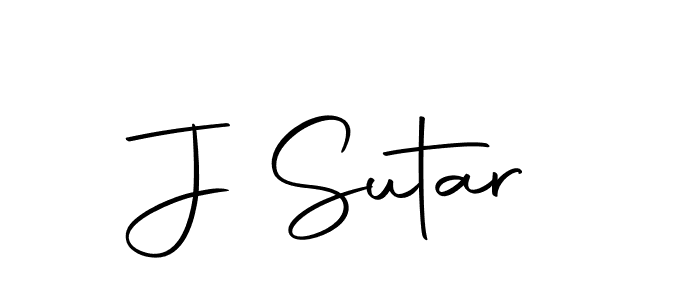 Design your own signature with our free online signature maker. With this signature software, you can create a handwritten (Autography-DOLnW) signature for name J Sutar. J Sutar signature style 10 images and pictures png
