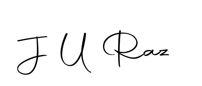 This is the best signature style for the J U Raz name. Also you like these signature font (Autography-DOLnW). Mix name signature. J U Raz signature style 10 images and pictures png