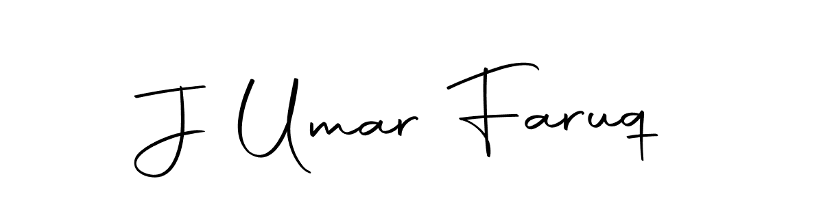Make a beautiful signature design for name J Umar Faruq. With this signature (Autography-DOLnW) style, you can create a handwritten signature for free. J Umar Faruq signature style 10 images and pictures png