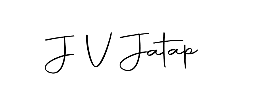 Use a signature maker to create a handwritten signature online. With this signature software, you can design (Autography-DOLnW) your own signature for name J V Jatap. J V Jatap signature style 10 images and pictures png