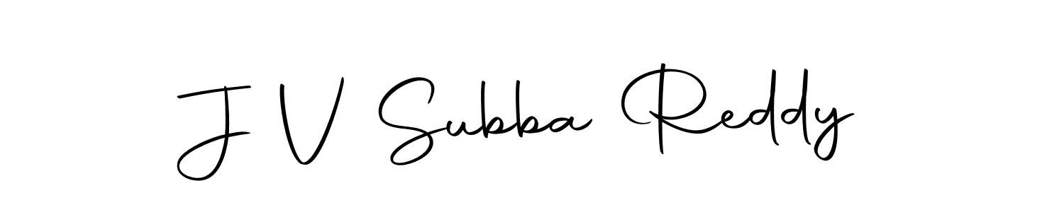 How to make J V Subba Reddy name signature. Use Autography-DOLnW style for creating short signs online. This is the latest handwritten sign. J V Subba Reddy signature style 10 images and pictures png