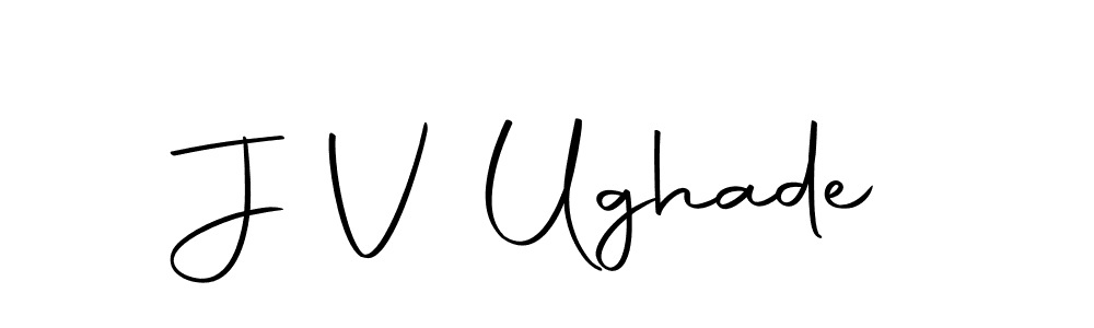 Also we have J V Ughade name is the best signature style. Create professional handwritten signature collection using Autography-DOLnW autograph style. J V Ughade signature style 10 images and pictures png