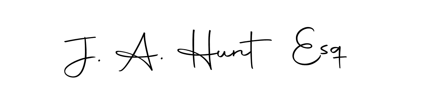 You can use this online signature creator to create a handwritten signature for the name J. A. Hunt Esq. This is the best online autograph maker. J. A. Hunt Esq signature style 10 images and pictures png