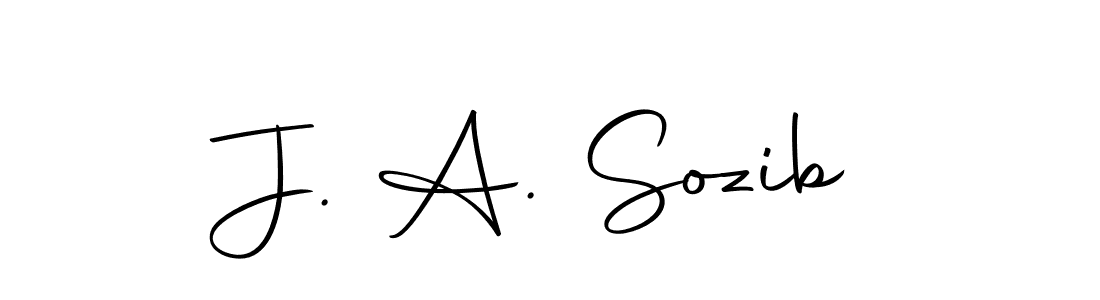 Design your own signature with our free online signature maker. With this signature software, you can create a handwritten (Autography-DOLnW) signature for name J. A. Sozib. J. A. Sozib signature style 10 images and pictures png