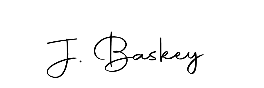 Also we have J. Baskey name is the best signature style. Create professional handwritten signature collection using Autography-DOLnW autograph style. J. Baskey signature style 10 images and pictures png