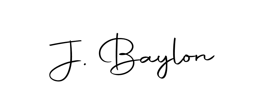 Create a beautiful signature design for name J. Baylon. With this signature (Autography-DOLnW) fonts, you can make a handwritten signature for free. J. Baylon signature style 10 images and pictures png
